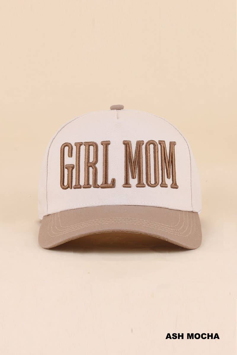 Girl Mom Two Tone Snapback Hat