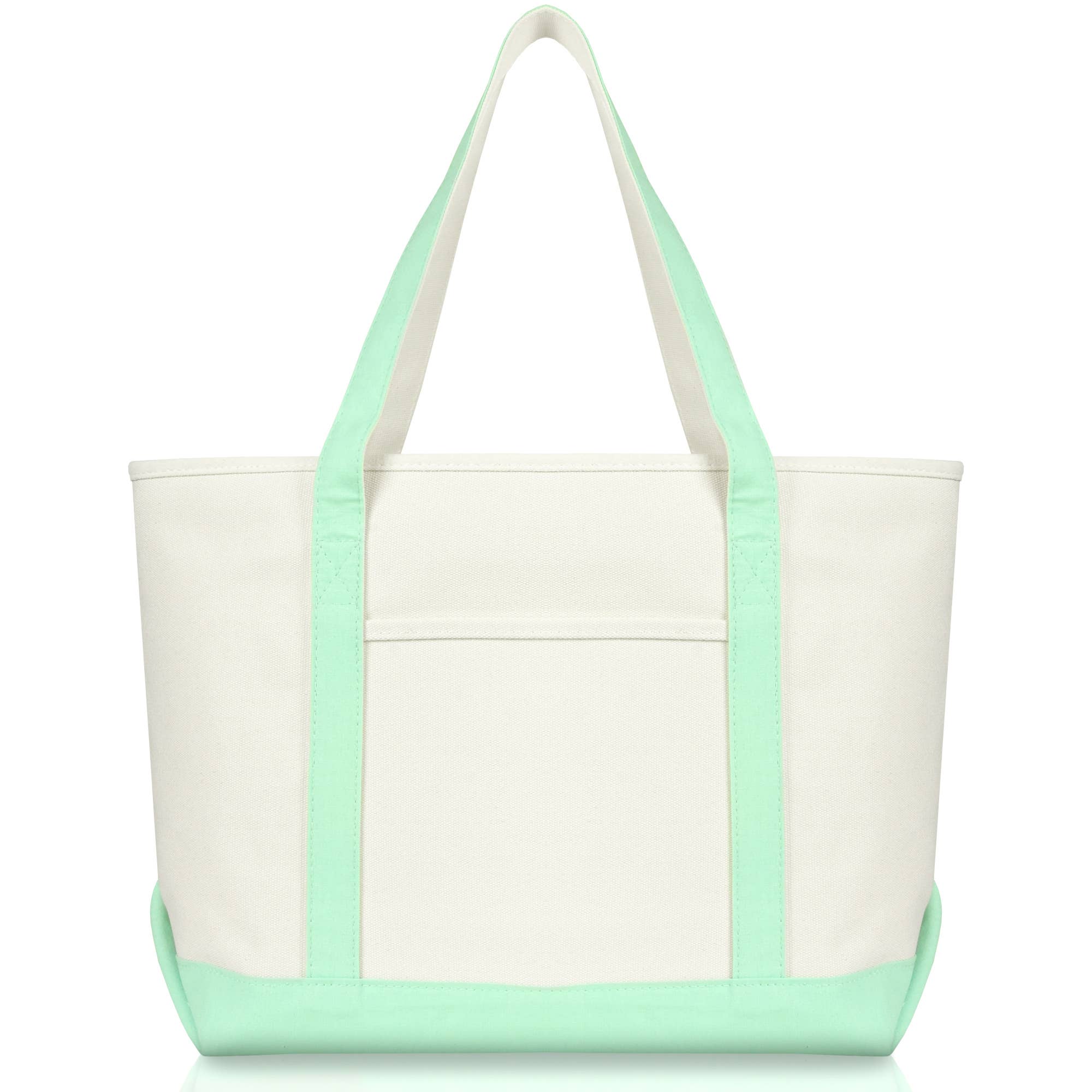 DALIX 23" Premium 24 oz. Cotton Canvas Shopping Tote Bag