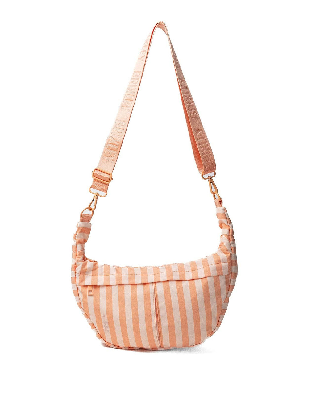 Apricot Stripe Crescent Bag