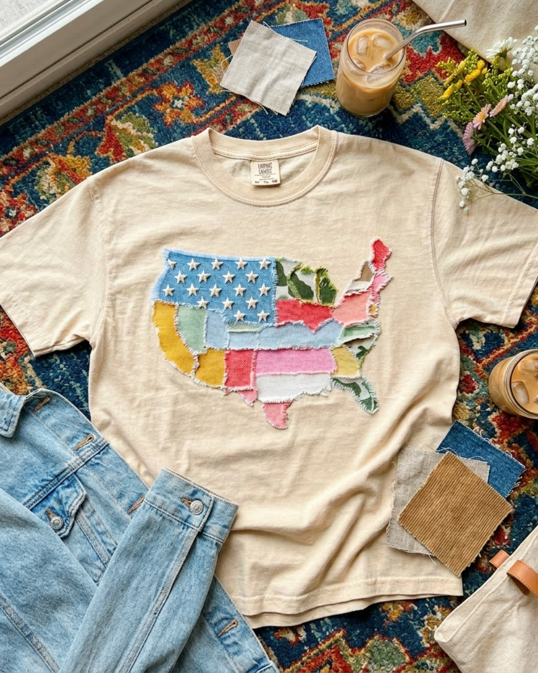 FAUX Patchwork America
