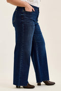 HW Retro Wide w/ Adjustable WB Tabs + Raw hem - PLUS