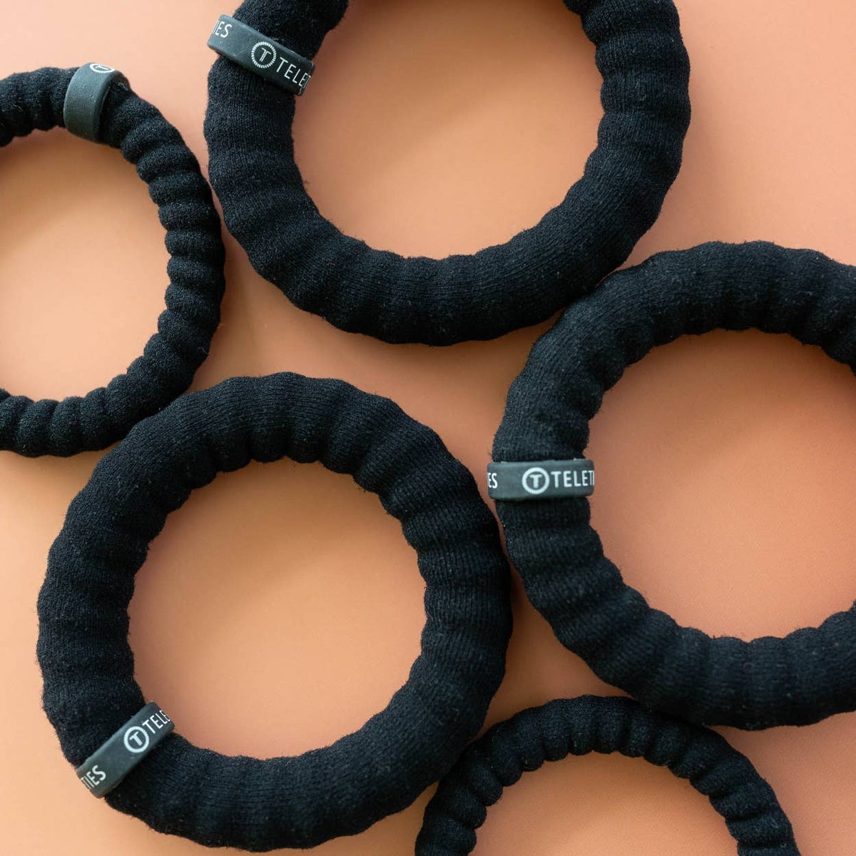 Jet Black | Small | Nylon Hair Ties
