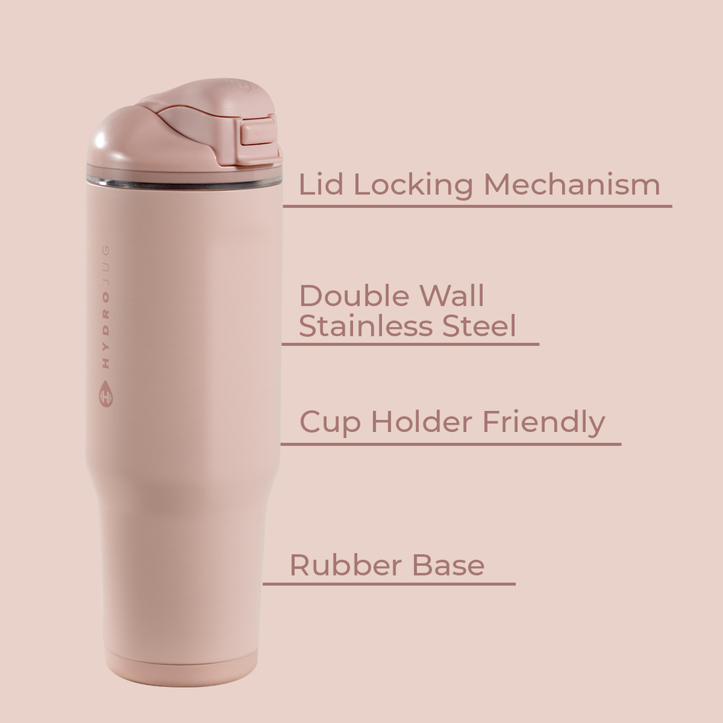 Dusty Rose HydroJug 32 oz Ease2o