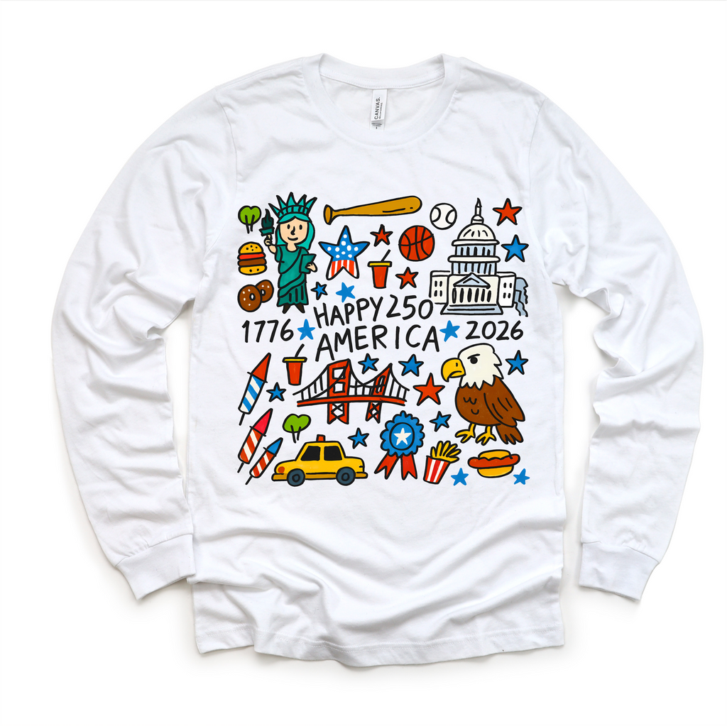 Happy 250 America Kids Shirt – Patriotic 4th of July Tee – USA 250th Birthday Toddler Shirt (2026)