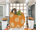 Polka Dot Pumpkin Garden Flag