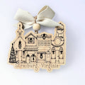 Small Town Street Custom Christmas Ornament Main Street