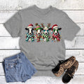 Christmas Cows with Lights Graphic Tee