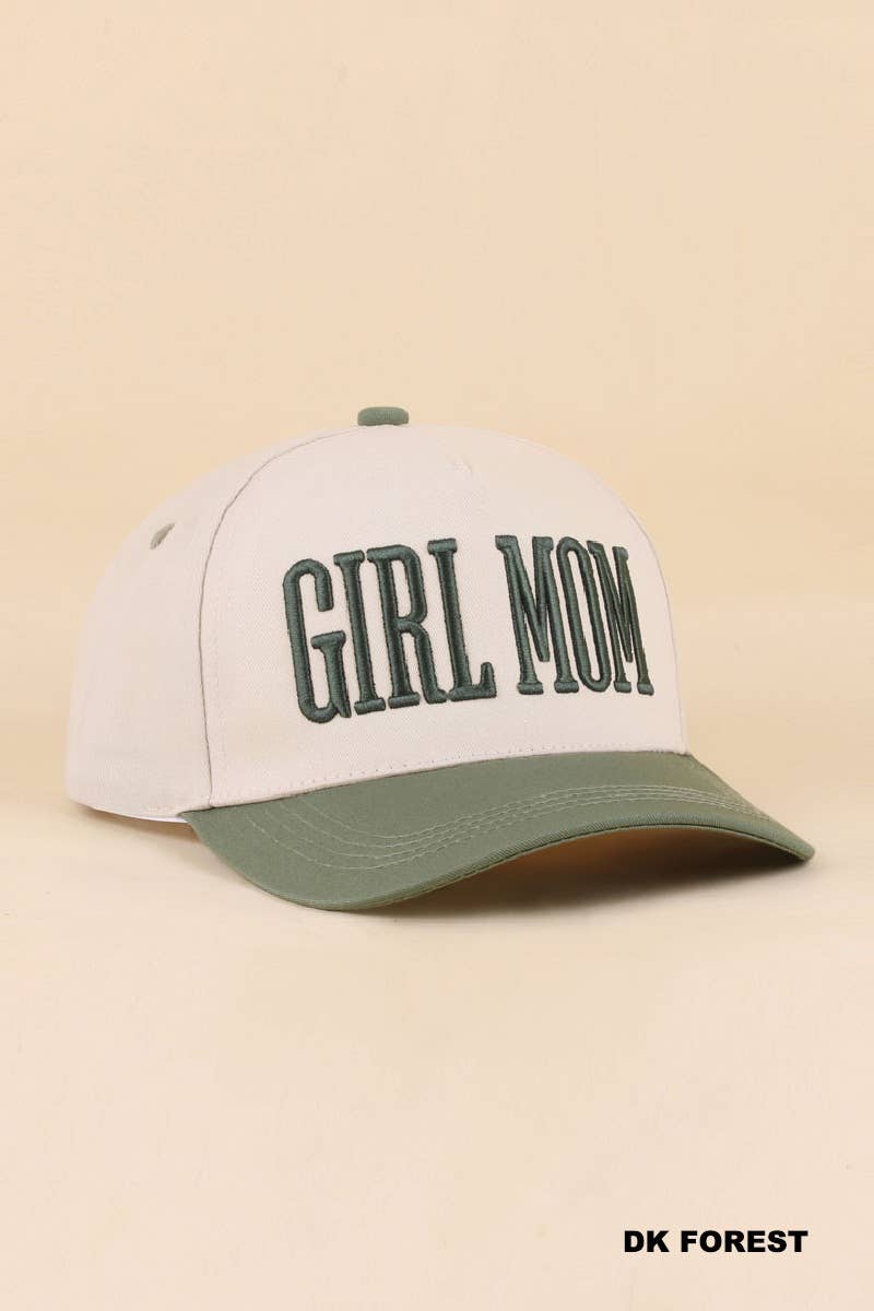 Girl Mom Two Tone Snapback Hat