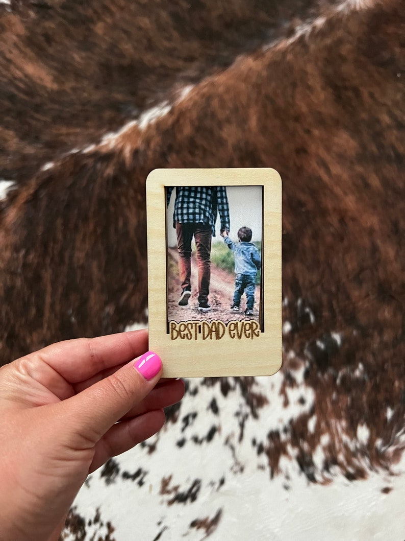 Best Dad Ever Frame | Magnet | Visor Clip