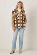 Plaid Sherpa & Corduroy Shacket